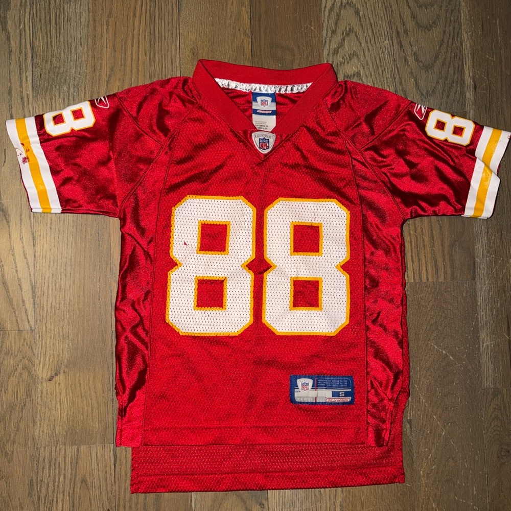 Vtg Reebok Tony Gonzalez #88 Kansas City Chiefs Jersey Youth Small 8 NFL  Red
